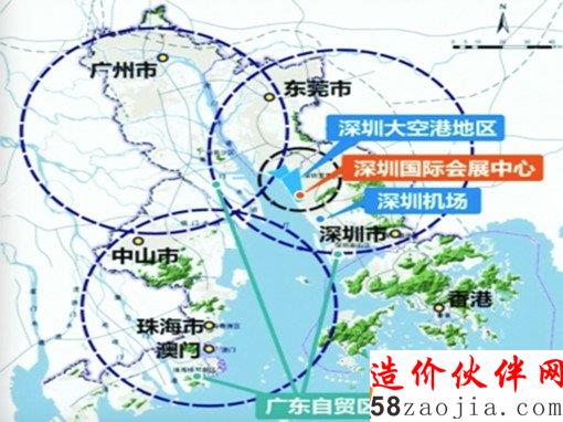 深圳会展中心位置示意图