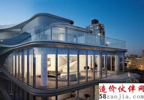 扎哈在曼哈顿设计的住宅 看起来会流动