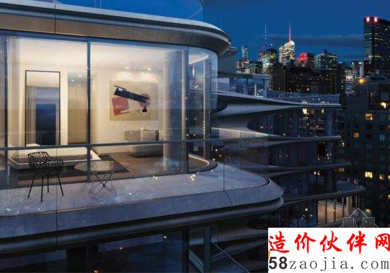 扎哈在曼哈顿设计的住宅 看起来会流动