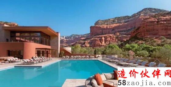 藏在红色山谷中的酒店 好莱坞大片拍摄地