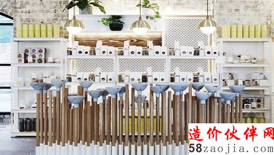 把商品用作内饰设计元素的专卖店 绝对赏心悦目