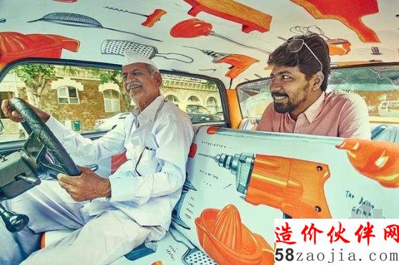 爆改出租车!脑洞大的把风景挪到了车内