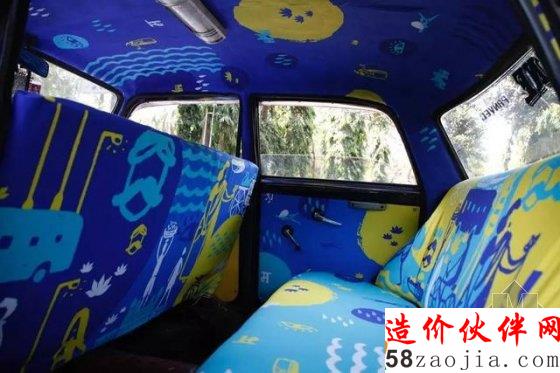 爆改出租车!脑洞大的把风景挪到了车内