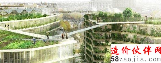 太绿了!巴黎繁茂绿洲和屋顶农场设计方案出炉!