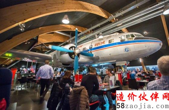 瑞士航空主题餐厅创意新奇 报废飞机变身包厢