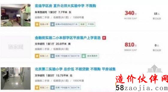 北京学区房46万一平 被神秘买家买走屋内只能放一张床