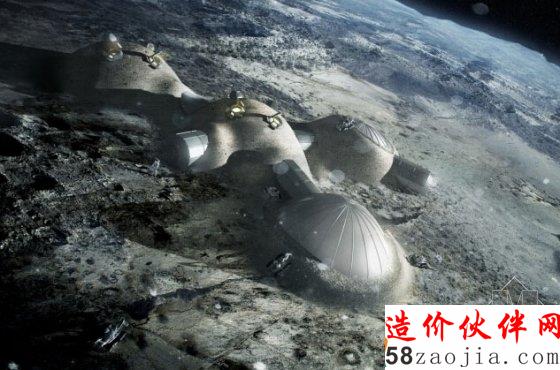 利用3D打印技术在月球上建造住宅