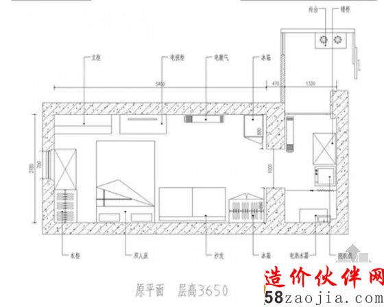 19㎡开间 寸土不让变身四室两厅一厨一卫