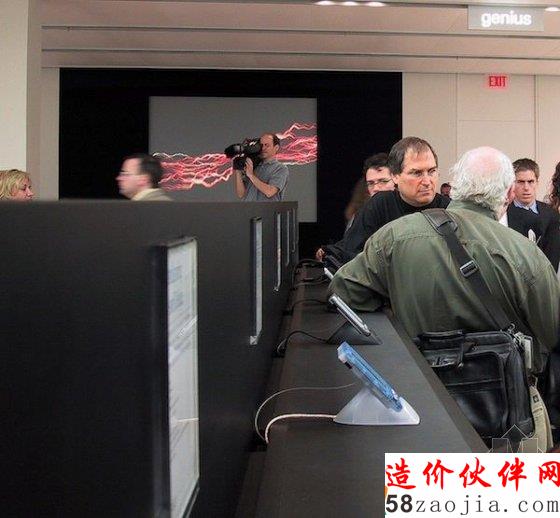 天津开了一家种了树的苹果店旗舰店