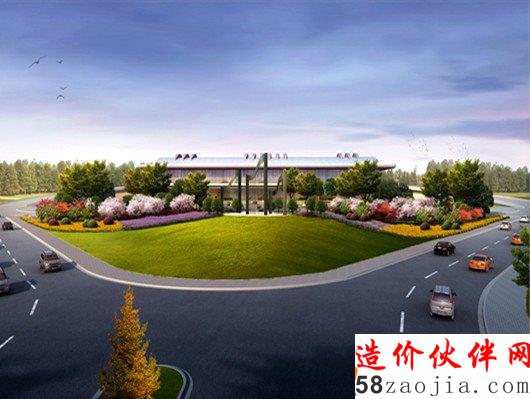 宁波栎社国际机场航站楼入口景观提升效果图