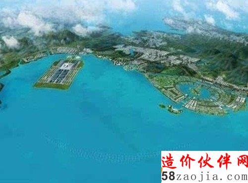 三亚海上机场效果图