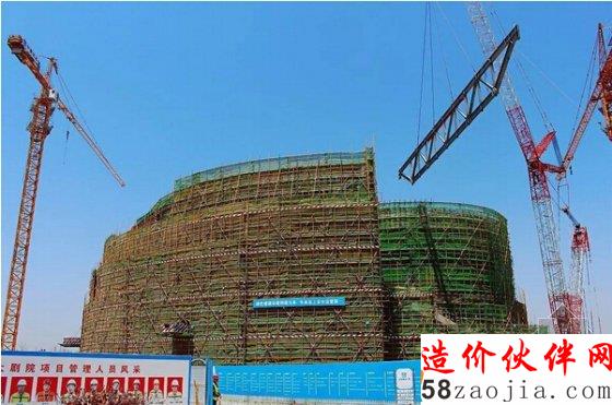 东方影都大剧院顺利完成封顶