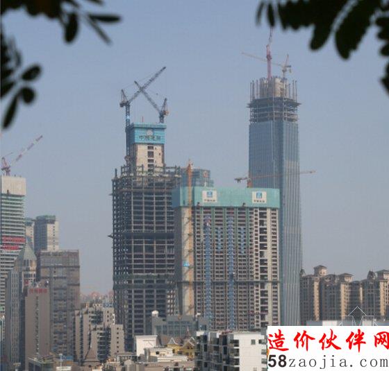 南宁龙光世纪大厦主塔楼核心筒封顶