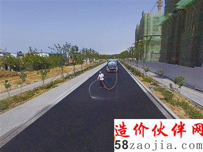 生态园9号线通过洒水实验