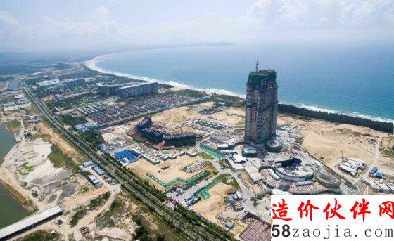 三亚亚特兰蒂斯酒店鸟瞰图