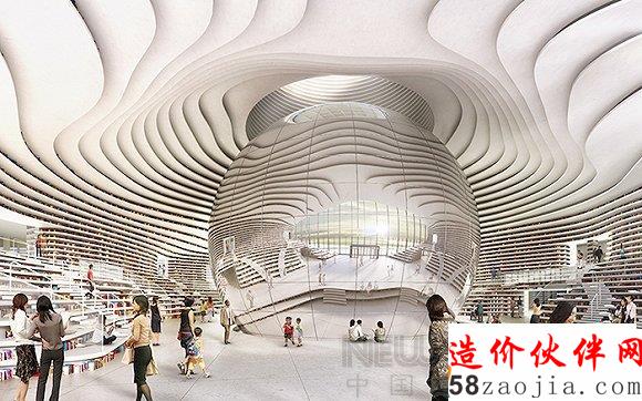 天津新图书馆:恍若在宇宙飞船里读书