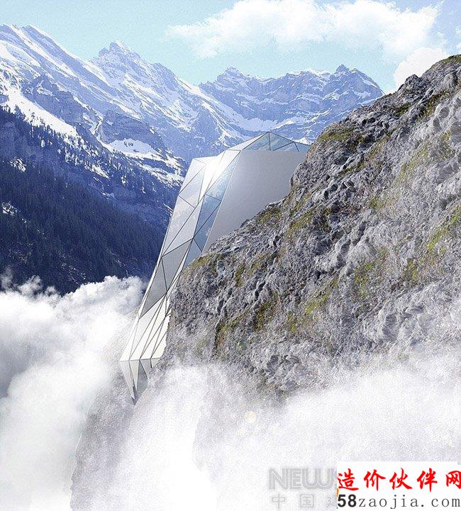 “夹缝中生存”的阿尔卑斯悬崖酒店