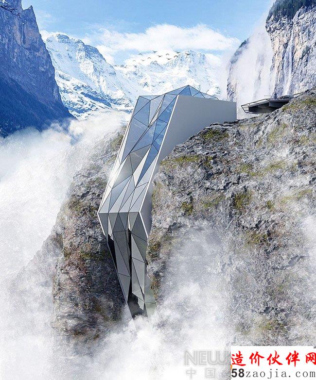 “夹缝中生存”的阿尔卑斯悬崖酒店