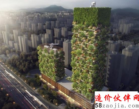 意建筑师为中国设计抗污染“垂直森林”建筑