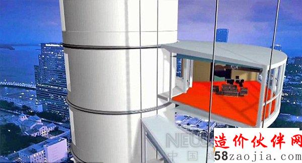 迪拜将建80层旋转式酒店:各楼层均可单独旋转