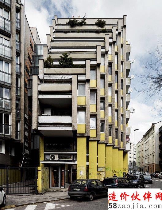 Residential building, by architects tefan Svetko and Julián Hauskrecht, 1968-1974. Bratislava, Slovakia. Image Stefano Perego