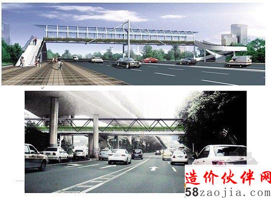 BRT天桥雨篷设计效果图