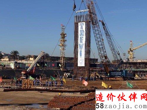 阿尔及尔大清真寺的宣礼塔桩基工程