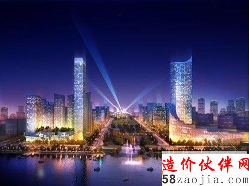 安徽之门夜景图