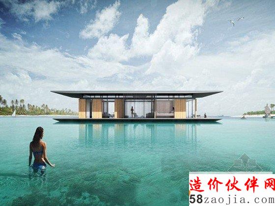 新加坡水上全景漂浮屋