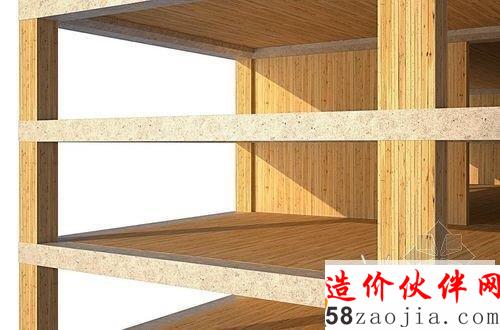 图为木结构建筑