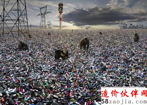 废旧手机的海洋,真是环境污染_副本.jpg